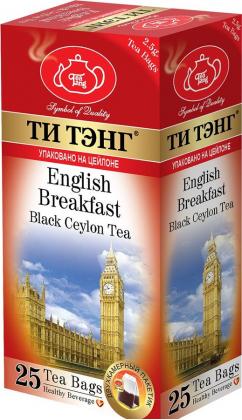 Чай черный "Ти Тэнг Английский завтрак" пакетированный 25х2,5гр