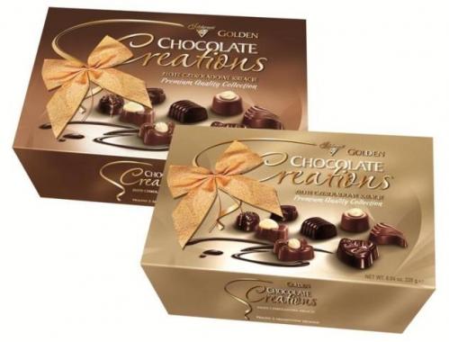 Шоколадные конфеты "Золотое Шоколадное Творение" 228гр.